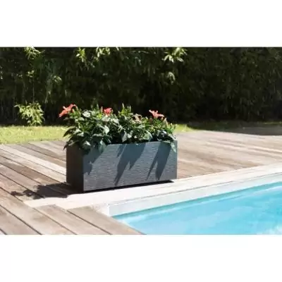 Jardinière Graphit Up 57 L - Gris anthracite