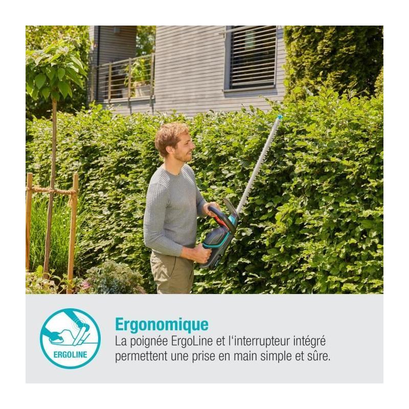 Taille-haie sans fil GARDENA ComfortCut 60/18V - Puissant et pratique!