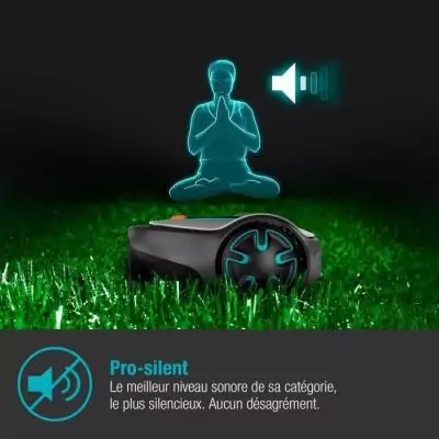 Tondeuse robot GARDENA SILENO minimo 250 - Bluetooth - 250m² - Triple lames pivotantes