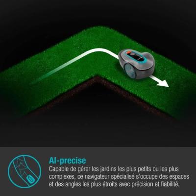 Tondeuse robot GARDENA SILENO minimo 250 - Bluetooth - 250m² - Triple lames pivotantes