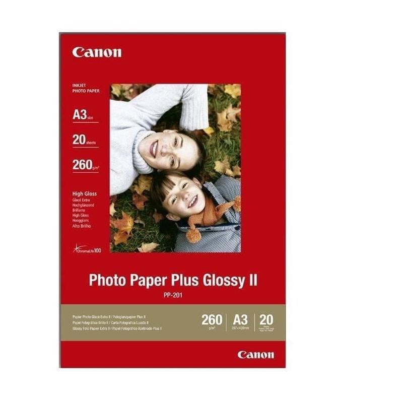 Papier photo CANON PP-201 A3 - 260g/m2 - 20 feuilles