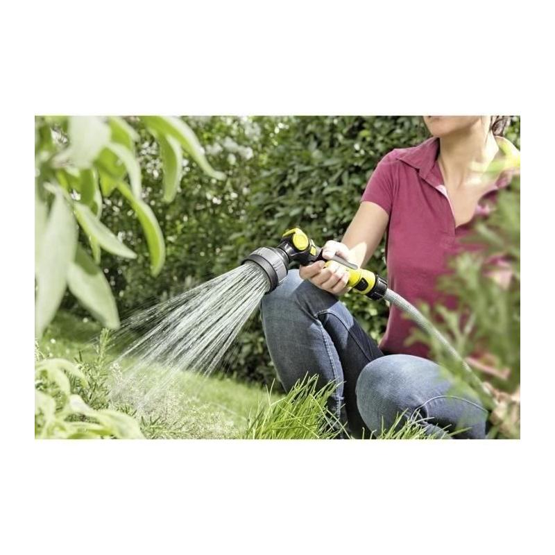 Pistolet d'arrosage multifonction KARCHER - Gâchette autobloquante et rotative