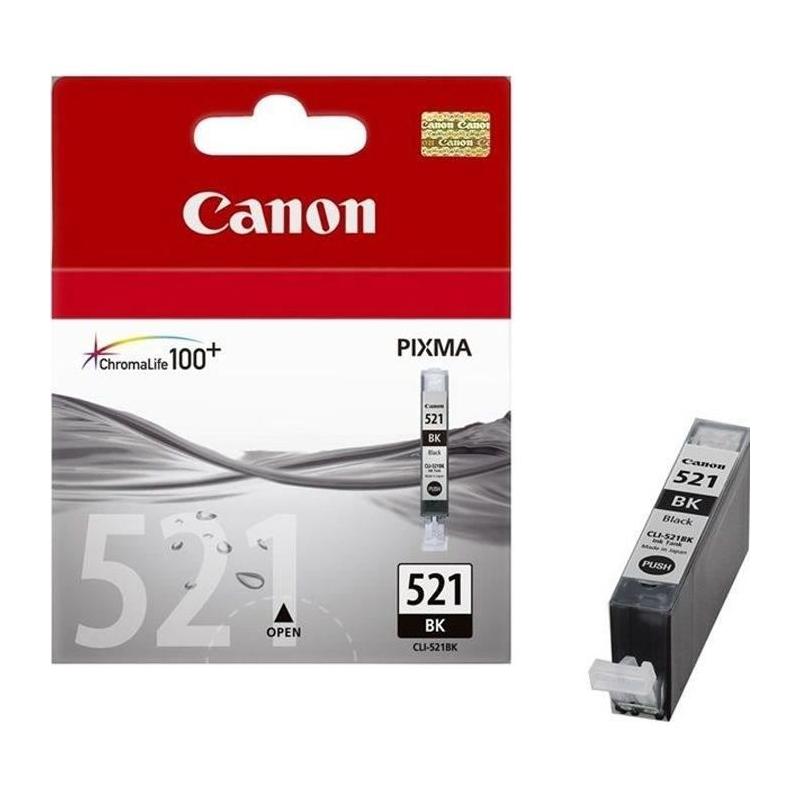 Cartouche d'encre CLI-521 BK Noir Photo Pour Canon