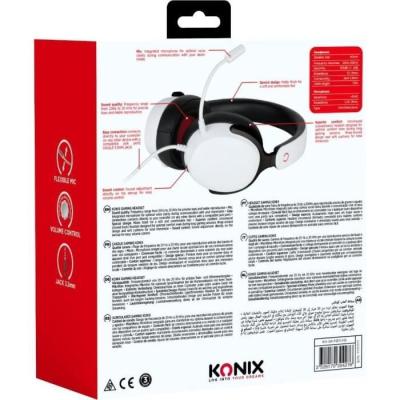 Casque gamer KONIX Nexus Nintendo Switch 2 Blanc