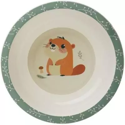 Ensemble repas micro-ondes THERMOBABY - Castor - Assiette, bol, gobelet