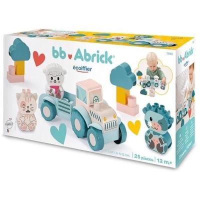 Tracteur Ecoiffier : jeu de construction pastel pour bébé 12 mois