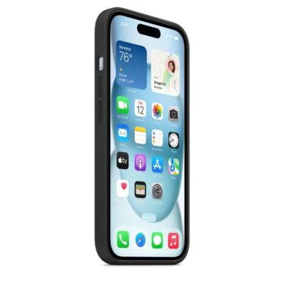Coque iPhone 15 Silicone avec MagSafe - Noir
