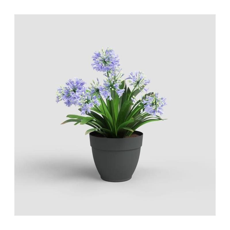 POT DE FLEUR 30CM ANTHRACITE CAPRI CAMAPANA