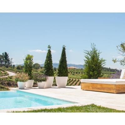 POT DE FLEUR 30CM ANTHRACITE CAPRI CAMAPANA