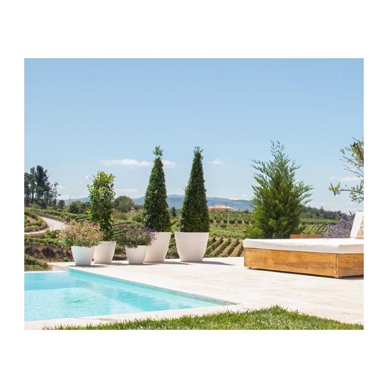 POT DE FLEUR 30CM ANTHRACITE CAPRI CAMAPANA