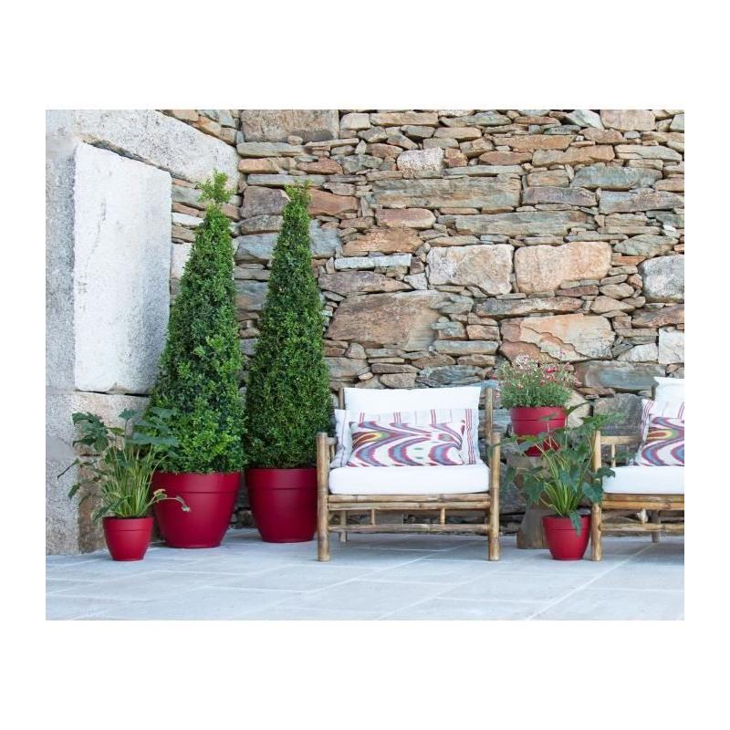 POT DE FLEUR 30CM ANTHRACITE CAPRI CAMAPANA