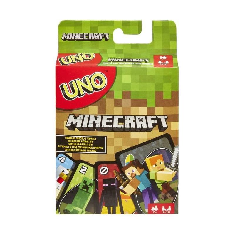 Jeu de cartes Uno Minecraft pour les fans du jeu vidéo!
