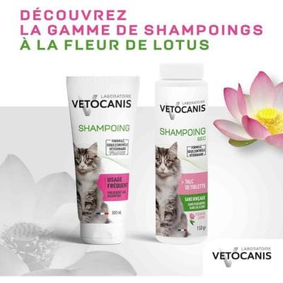 Shampoing sec VETOCANIS - 150gr pour Chat