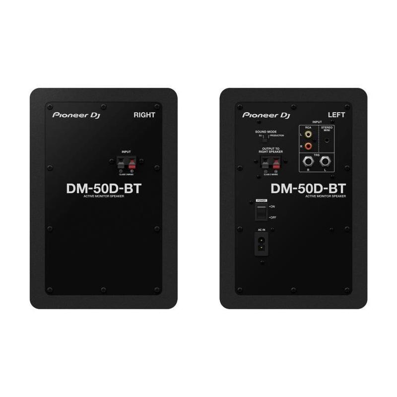 Enceintes de monitoring Pioneer DJ DM-50D-BT - Bluetooth - 2x25W - Noir