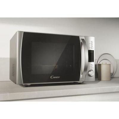 Micro-ondes Candy Essenza CMXW30DS 900W 30L Argent - Fonction Décongélation