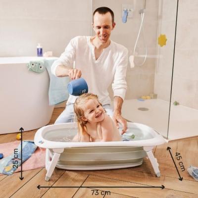 Baignoire pliable BADABULLE : compacte et ludique!