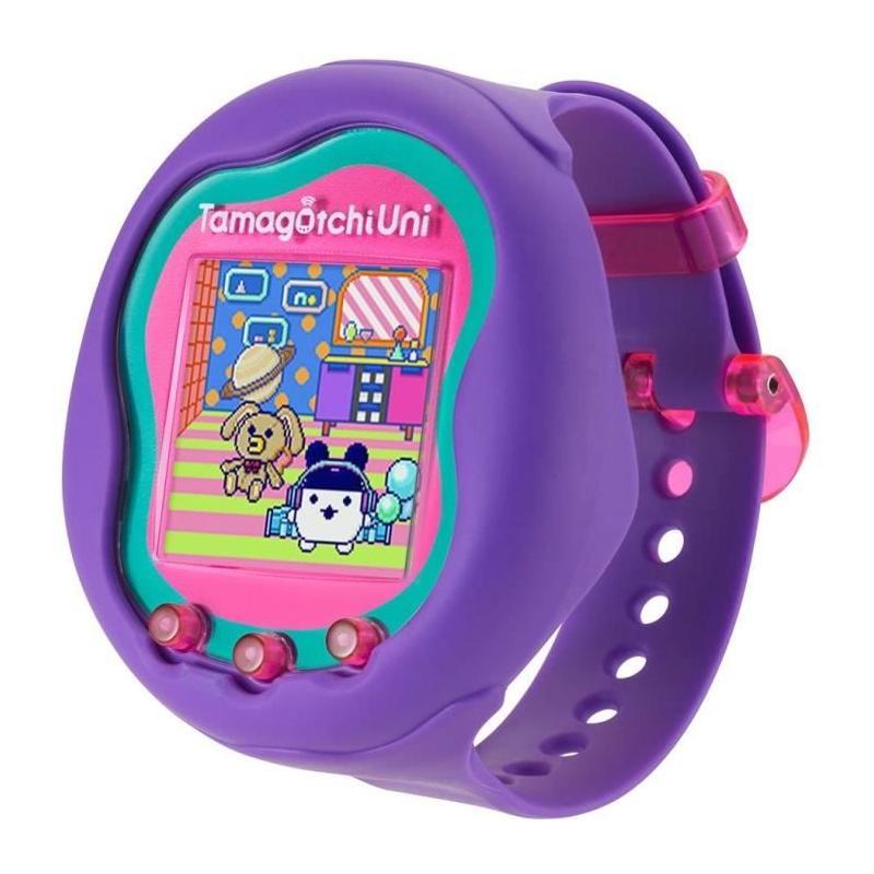 Tamagotchi Uni: Animal virtuel violet avec bracelet montre