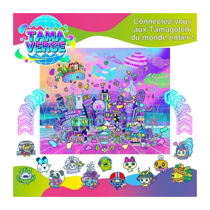 Tamagotchi Uni: Animal virtuel violet avec bracelet montre