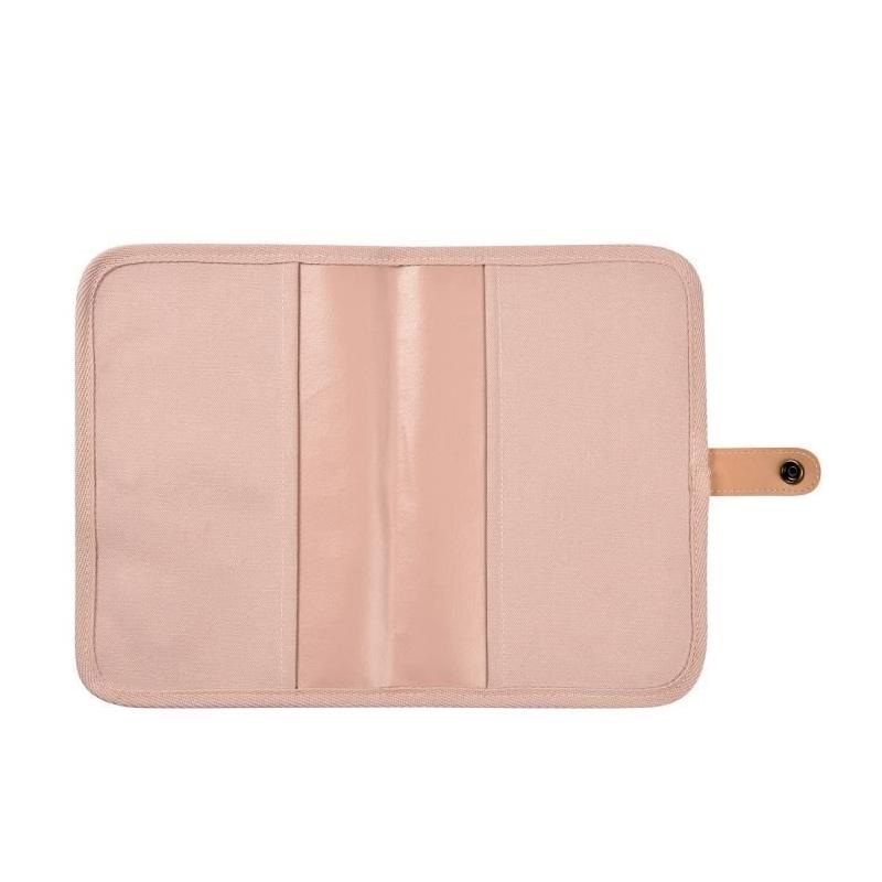 Protège carnet de santé BEABA en toile rose poudré