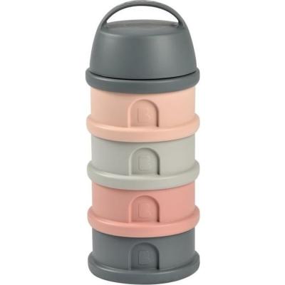 Boîte doseuse BEABA - Organisation pratique - gris minéral/rose