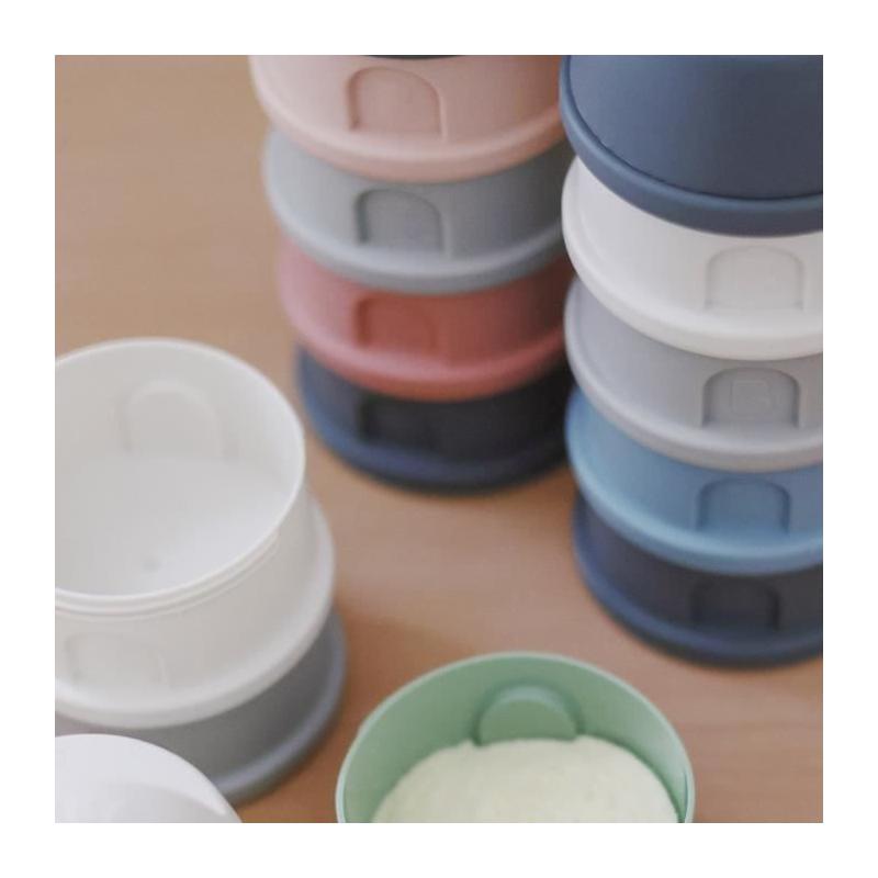 Boîte doseuse BEABA - Organisation pratique - gris minéral/rose