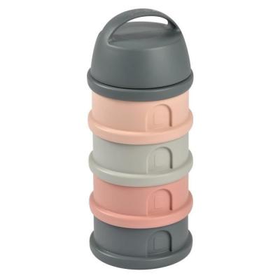 Boîte doseuse BEABA - Organisation pratique - gris minéral/rose