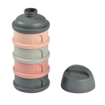 Boîte doseuse BEABA - Organisation pratique - gris minéral/rose