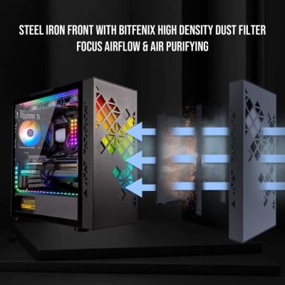 Boitier PC sans alimentation - BITFENIX Tracery ARGB (Noir) - Moyen tourE-ATX