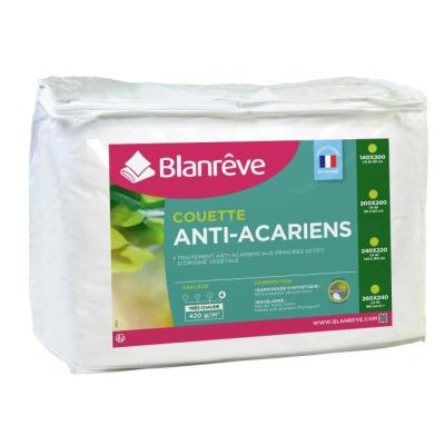 Couette très chaude anti-acariens 420g/m² - 140x200cm