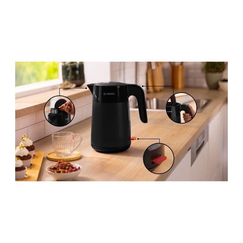 Bouilloire Bosch TWK2M163 MyMoment - Noire Mate - 60 tasses