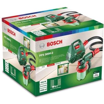 Pistolet à peinture Bosch PFS 3000-2 650W - Pour intérieur et extérieur