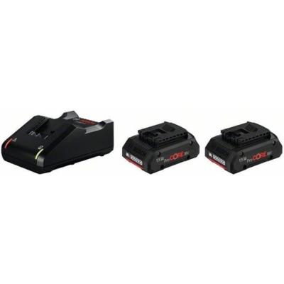 Pack de 2 batteries 18V ProCORE 4Ah + chargeur rapide - BOSCH