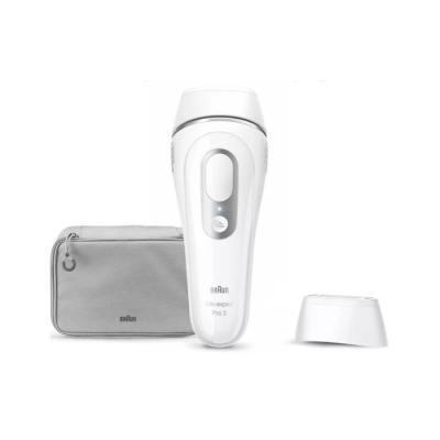 Épilation durable avec l'épilateur lumière pulsée Braun - 3 niveaux - 300 000 flashes