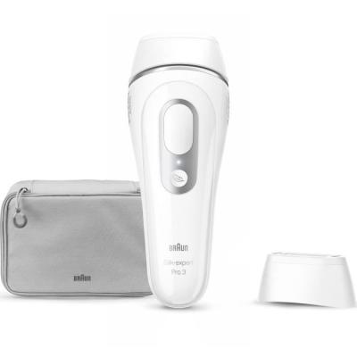 Épilation durable avec l'épilateur lumière pulsée Braun - 3 niveaux - 300 000 flashes