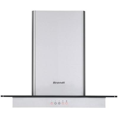Hotte murale BRANDT BHB1644IX 60cm Inox + Verre