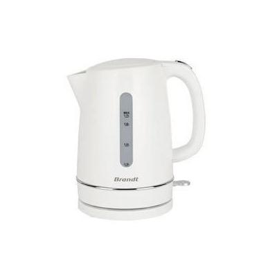 Bouilloire électrique BRANDT 1,7L - Blanc pivotant 360°