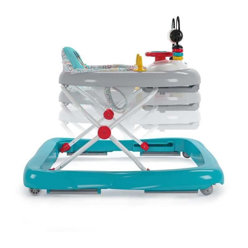 Trotteur bébé évolutif et pliable 2-en-1 Disney Mickey - Jouet d'éveil intégré