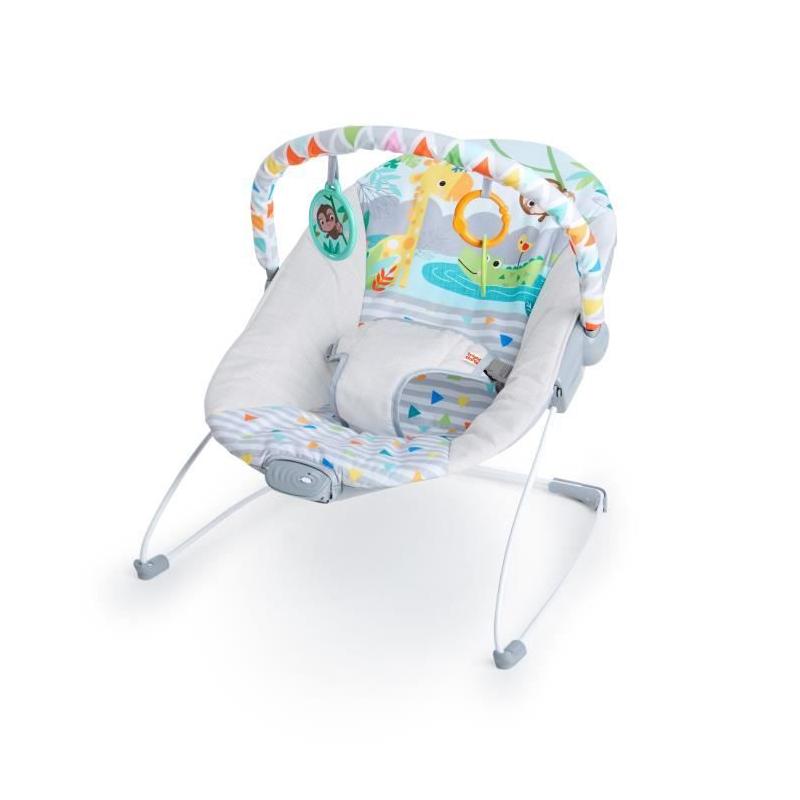 Transat bébé BRIGHT STARS - Safari avec jouets amovibles