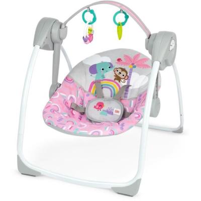 Balancelle électrique compacte BRIGHT STARTS - Animaux roses