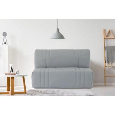 Banquette BZ DREAM en Tissu 100% Coton gris clair - 140x190 cm