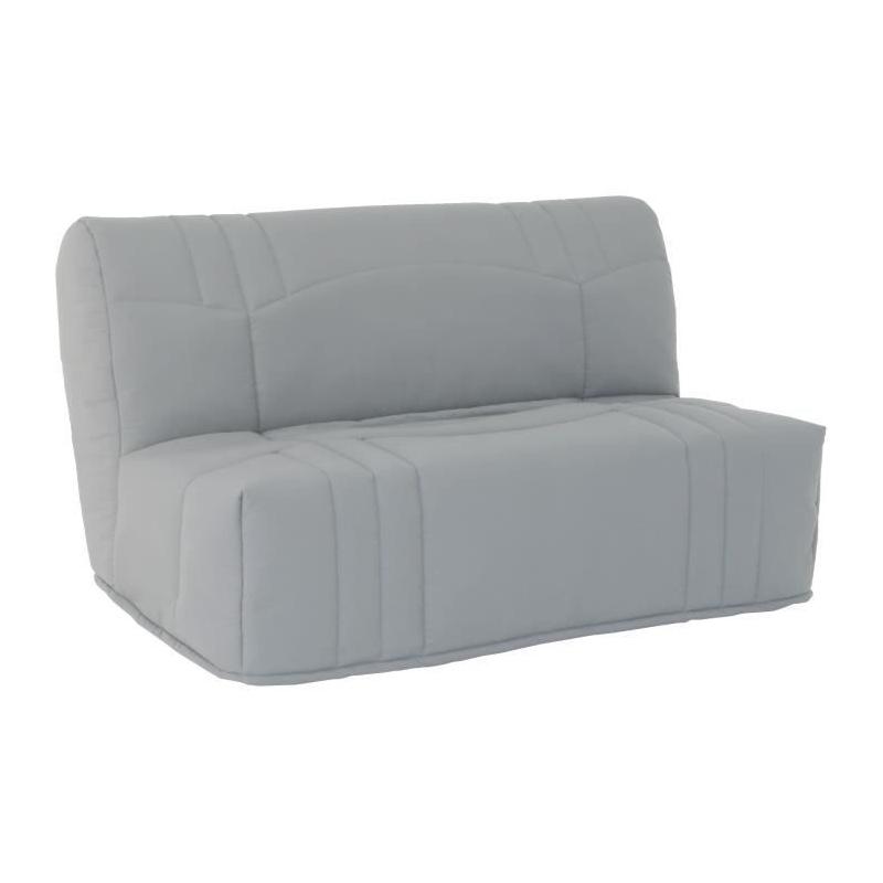 Banquette BZ DREAM en Tissu 100% Coton gris clair - 140x190 cm