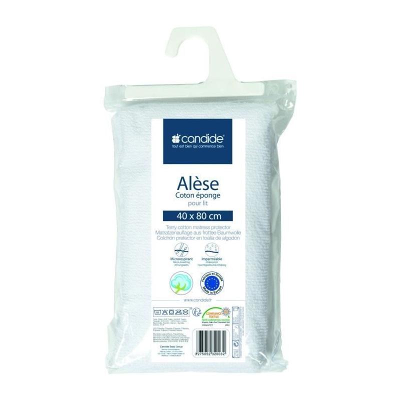 Protection optimale avec l'Alese éponge CANDIDE - 40x80 cm - Blanc