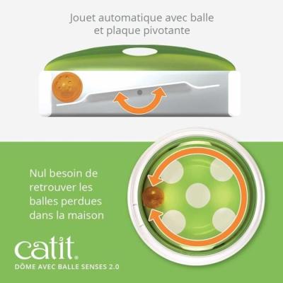 Jouet interactif pour chat Catit Senses 2.0 - Amusement garanti!