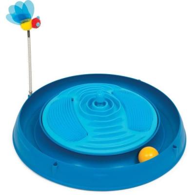Jouet pour chat CATIT - Circuit amusant avec herbe à chat - Abeille rebondissante