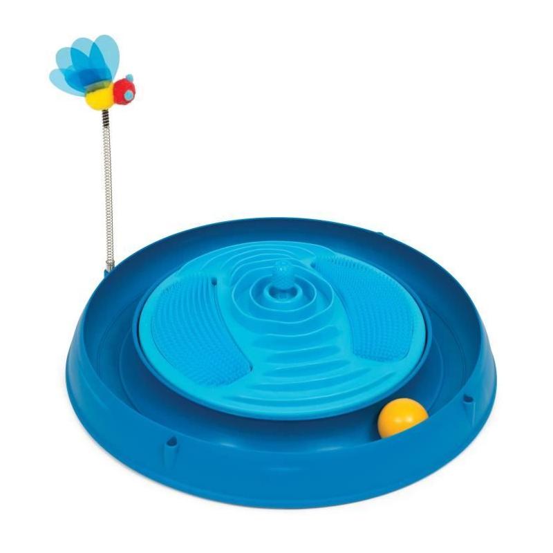 Jouet pour chat CATIT - Circuit amusant avec herbe à chat - Abeille rebondissante