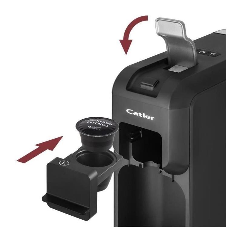 Cafetière CATLER ES 703 Porto B - Machine à Café Expresso avec Broyeur