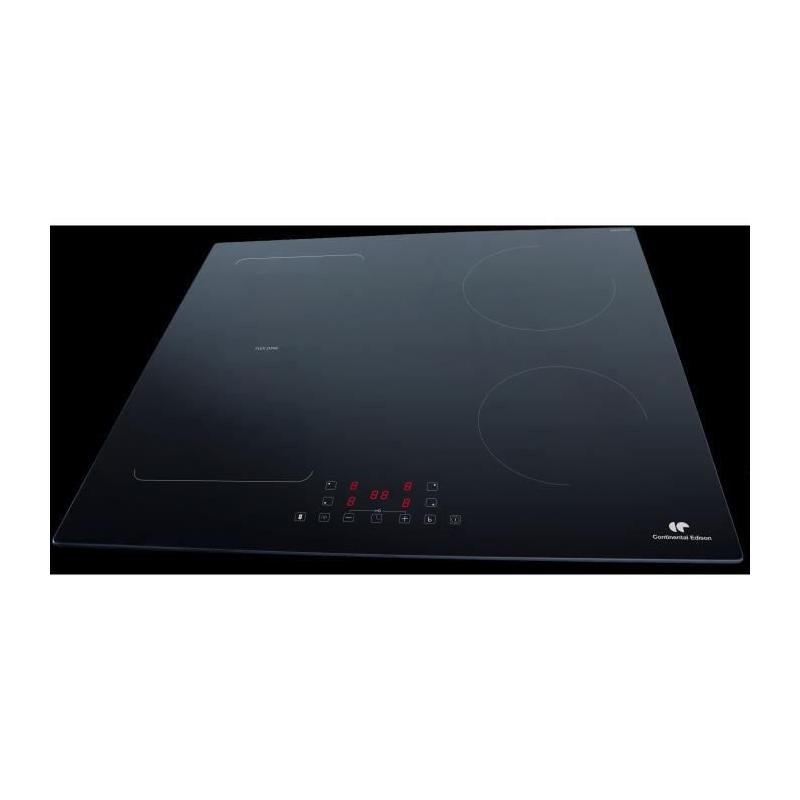 Table induction 4 zones Continental Edison CETI4ZFLEX3 - Noir