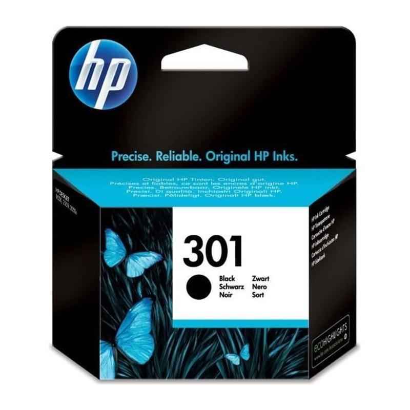 Cartouche d'encre noire HP 301 authentique pour HP Envy 4505.