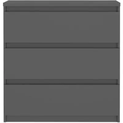 Commode CHELSEA 3 tiroirs Anthracite - Style et praticité Commode CHELSEA 3 tiroirs Anthracite - Style et praticité