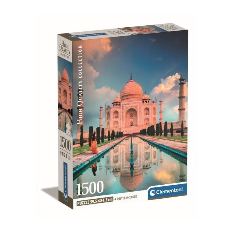 Puzzle Clementoni 1500p Taj Mahal - Avec poster